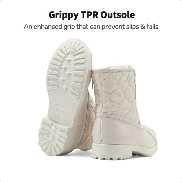 Kids Warm Lining Ankle Boots - BEIGE - 4